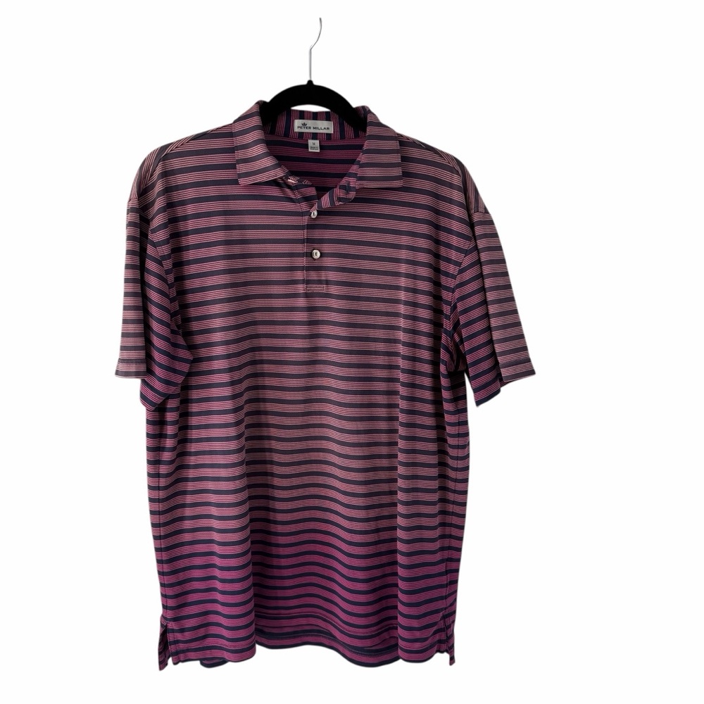 Peter Millar Golf Polo Short Sleeve Top Active Summer Casual Classic Men's Sz M